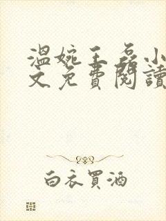 温婉王磊小说全文免费阅读无弹窗封面