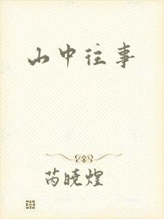 山中往事封面