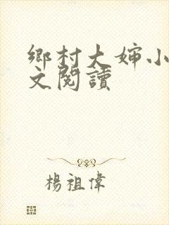 乡村大婶小说全文阅读封面