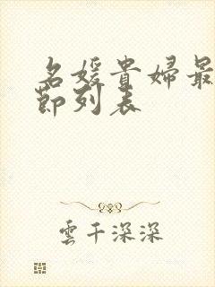 名媛贵妇最新章节列表