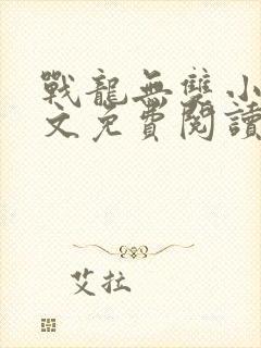 战龙无双小说全文免费阅读