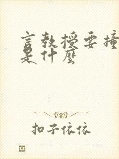 言教授要撞坏了是什么封面