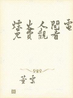 烟火人间电视剧免费观看