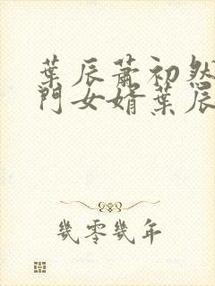 叶辰萧初然 上门女婿叶辰