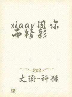 xiaav因你而精彩封面