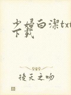 少妇白洁txt下载