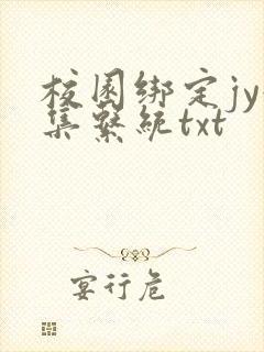 校园绑定jy收集系统txt封面