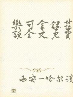 乐可金银花露小说全文免费阅读