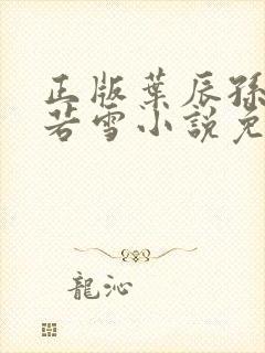 正版叶辰孙怡夏若雪小说免费阅读