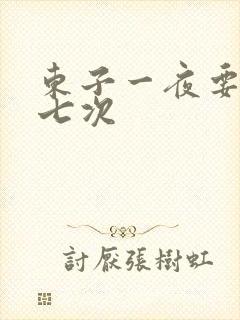 东子一夜要白洁七次封面
