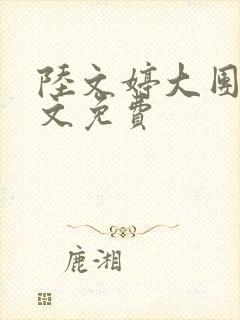 陆文婷大团圆全文免费封面