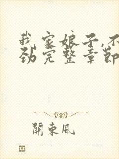 我家娘子,不对劲完整章节下载