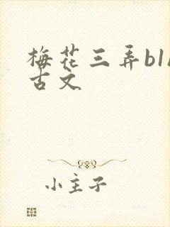 梅花三弄b1h古文封面
