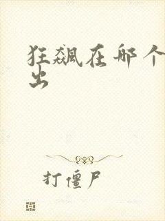 狂飙在哪个台播出