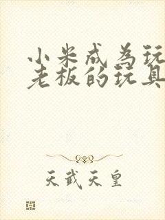 小米成为玩具店老板的玩具