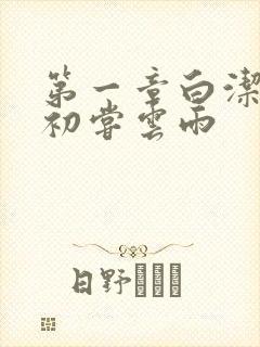 第一章白洁少妇初尝云雨封面