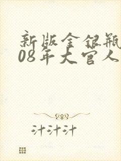 新版金银瓶2008年大官人封面