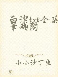 白洁txt全集笔趣阁