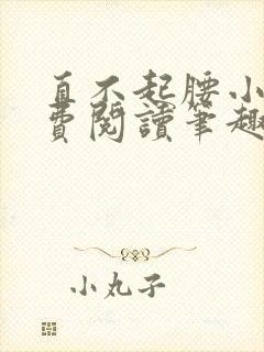 直不起腰小说免费阅读笔趣阁无弹窗