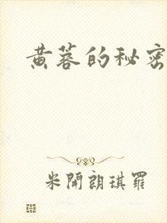 黄蓉的秘密