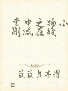 掌中之物小说无删减在线