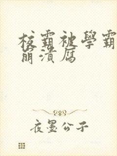 校霸被学霸玩到崩溃腐