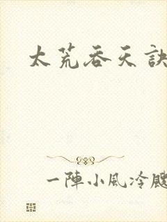 太荒吞天诀小说