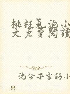 桃枝气泡小说全文免费阅读