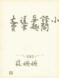 大道争锋小说免费笔趣阁