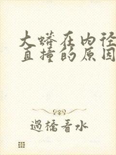 大蟒在内径横冲直撞的原因封面