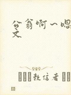 公翁啊～嗯啊h文封面