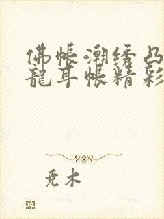 佛帐潮绣凸浮双龙耳帐精彩片段