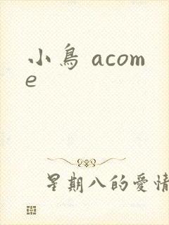 小鸟 acome