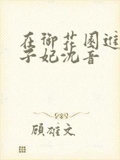 在御花园进入太子妃沈音封面