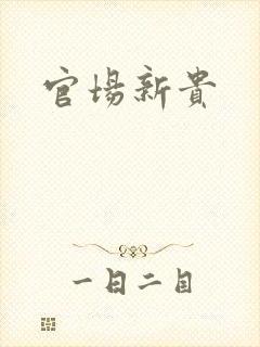 官场新贵封面