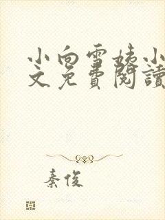 小向雪姨小说全文免费阅读最新章节