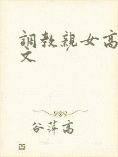 调教亲女高辣h文封面