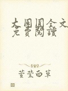 大团圆全文完整免费阅读