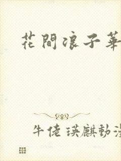 花间浪子华云龙封面