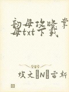 韵母攻略掌中美母txt下载