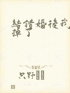 结错婚后我离不掉了封面