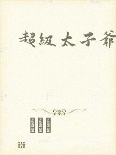 超级太子爷封面