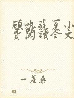 顾帆苏夏小说免费阅读全文