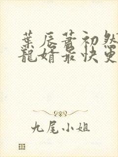 叶辰萧初然上门龙婿最快更新封面