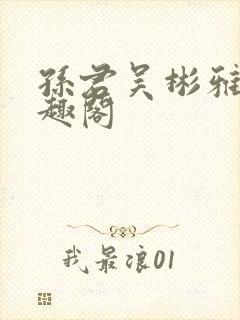 孙君吴彬雅卿笔趣阁