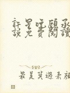 许星晚顾承洲小说免费阅读最新章节封面