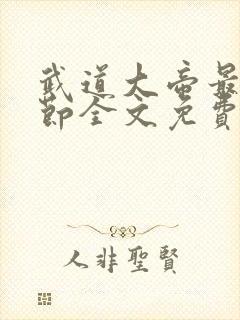 武道大帝最新章节全文免费阅读封面