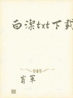 白洁txt下载封面