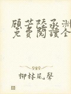 顾芒陆承洲小说免费阅读全文免费阅读下载