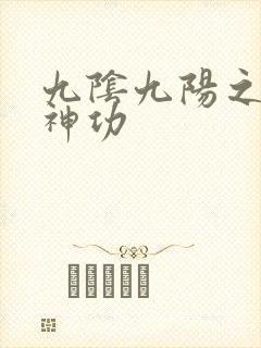 九阴九阳之阴阳神功封面